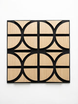 GARVEE Pannelli Acustici 3D Effetto Noce 30 × 30 cm, Set 24 Pezzi con Superficie HDF e Supporto PET, Rivestimento Parete Geometrico per Interni - noce