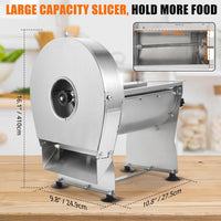 Affettatrice per verdure in acciaio inossidabile Garvee, regolabile, multifunzionale, 0,2 mm-10 mm, tagli precisi, affettatrice da cucina, antiruggine, spiralizzatore