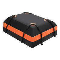 Borsa portabagagli per auto Garvee da 21 piedi cubi impermeabile con 8 cinghie rinforzate per viaggi L51,9 x L39,4 x A17,7 pollici Nero