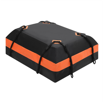 Borsa portabagagli per auto Garvee da 21 piedi cubi impermeabile con 8 cinghie rinforzate per viaggi L51,9 x L39,4 x A17,7 pollici Nero