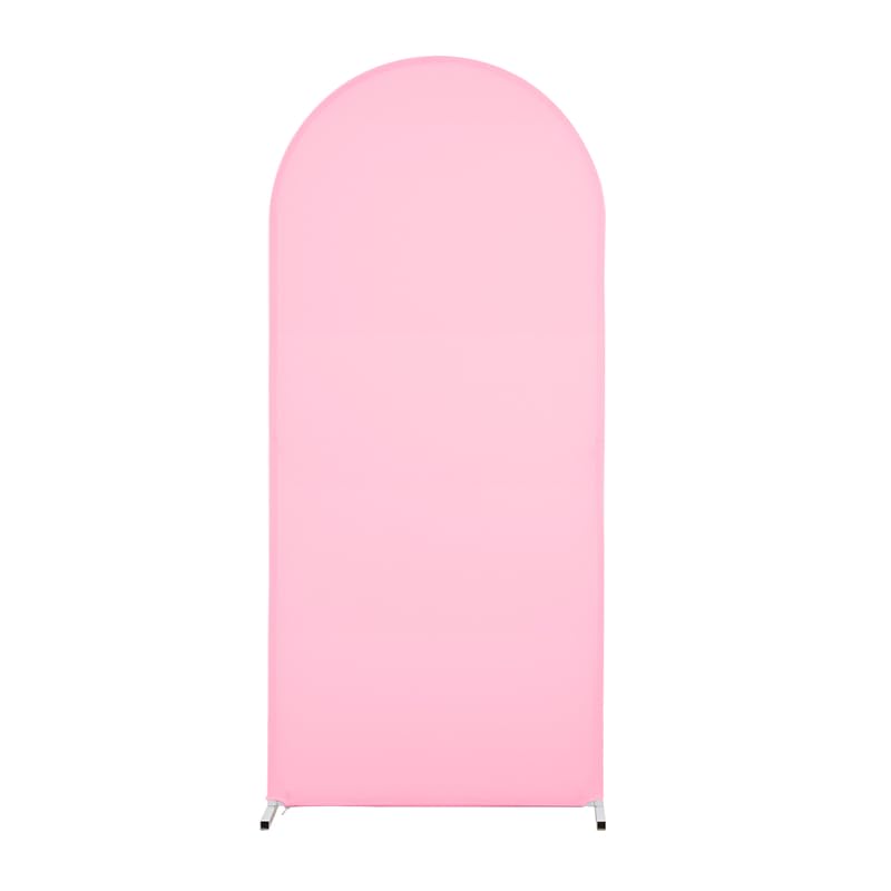 Garvee Wedding Arch Cover Set 3 pezzi in spandex con cerniera per feste e cerimonie Neutro