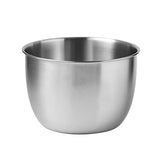 Ciotola per mescolare Garvee in acciaio inossidabile 304, profonda, antigraffio, lavabile in lavastoviglie, per cucina e pasticceria, 19x13 cm, argento - argento