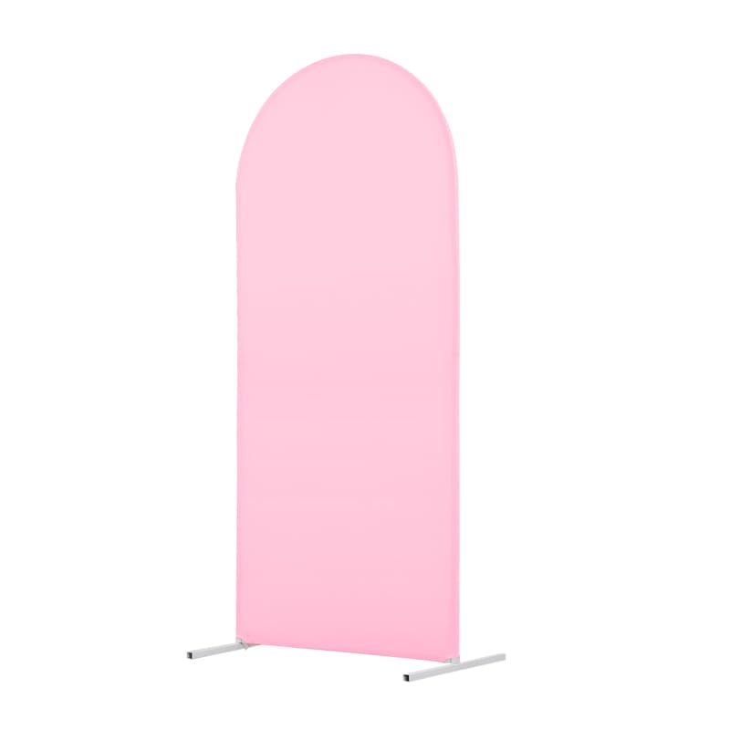 Garvee Wedding Arch Cover Set 3 pezzi in spandex con cerniera per feste e cerimonie Neutro