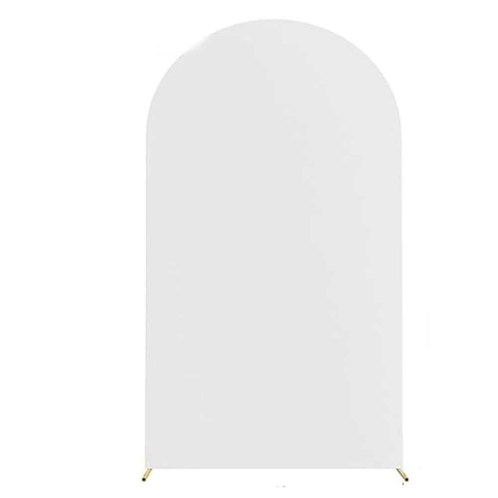 Arco bifacciale Garvee con sfondo rotondo, 220 x 120 cm, copertura per arco in tinta unita per feste, cerimonie nuziali, addii al nubilato e decorazioni per eventi