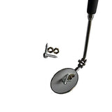 Garvee Specchio Ispezione Telescopico 5 cm Manico Estensibile 50 cm Antiscivolo Per Veicoli Macchinari Design Pratico Funzionale
