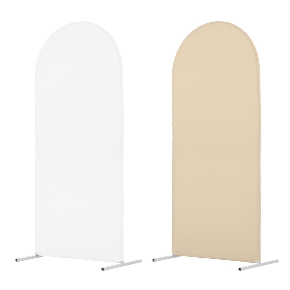 Garvee, fondale ad arco regolabile a 2 lati per matrimoni e feste, rotondo, materiale resistente, uso versatile