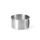 Garvee Stampo per Torta Telescopico 2.4-12" Acciaio 430 Regolabile con Scala per Chef e Pasticcerie, Altezza Estesa, Antiruggine - Come mostrato