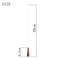 Garvee Music Baton Bacchetta da direttore d'orchestra portatile con custodia Bacchetta in legno per coro Orchestra Concerto Scatola quadrata Ambra Mogano