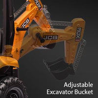 Trattore elettrico per bambini Garvee 12V 4 in 1 con telecomando, escavatore, bulldozer, tetto rimovibile, per bambini da 3 a 8 anni