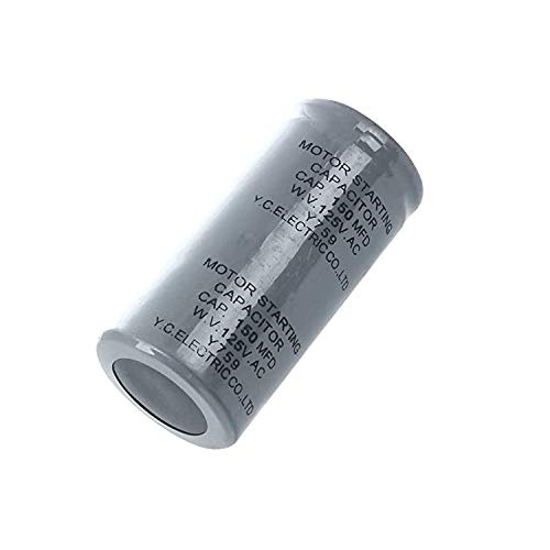 Condensatore di avviamento motore Garvee 150MFD 125VAC di forma cilindrica impermeabile per frigoriferi e condizionatori d'aria. Scatola di controllo.