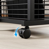 Tavolo girevole a forma di C Garvee, 3 ripiani, tavolino stretto, portatile, stile industriale, 75 x 60 x 35 cm, design vintage