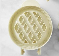 GARVEE Set di 3 mini stampi per crostate, pratico pressa per impasto, classico stampo per tortine di mele, robusto, per Natale e Ringraziamento