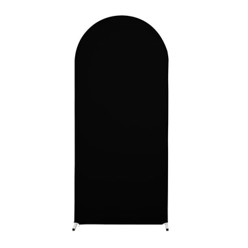 Garvee Arch Hintergrundschutz 1x2m Hochzeit Bogen Abdeckung Stoff Schwarz Wasserdicht Rundbogen Foto Studio Party Dekor Garten