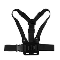 Garvee Supporto per fascia toracica per cellulare, regolabile, lavabile, nero, per sport d'azione e attività all'aperto, 5,5-8,5 cm