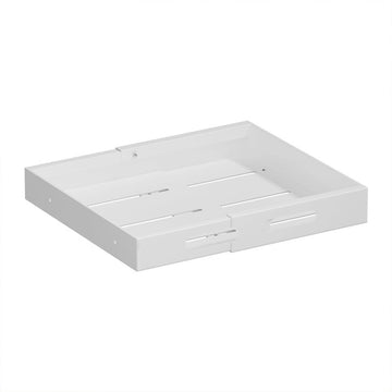 Organizzatore estensibile per mobili da cucina Garvee, telescopico, espandibile, in acciaio al carbonio, per cucina e ufficio, regolabile da 13,38 a 19,68 pollici, nero