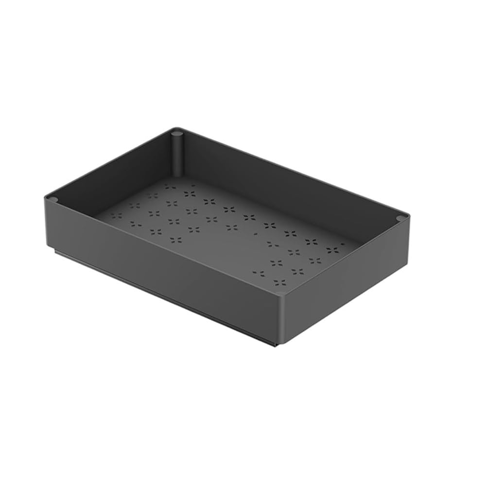 Organizzatore per mobiletto estraibile Garvee, cassetti estraibili per mobili da cucina, organizer sottolavello, grande dimensione 27 cm, plastica ABS, guide in metallo, spazio per riporre dispensa, cucina e bagno.