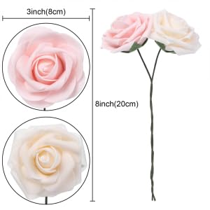 Scatola di rose artificiali Garvee con 25 rose di sapone blu e rosse, schiuma di lattice, regalo romantico per San Valentino e festa della mamma