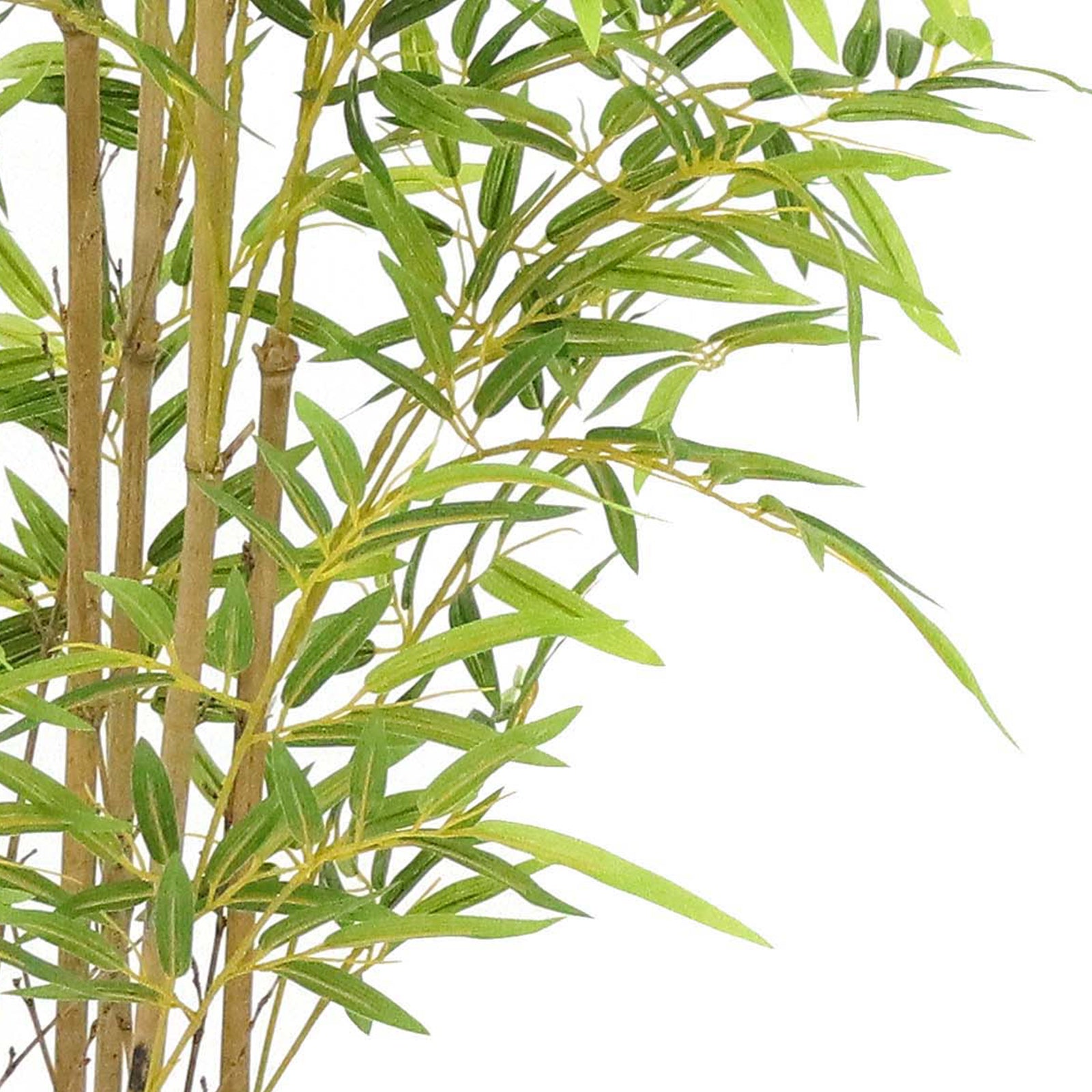 Albero di bambù artificiale Garvee da 4 piedi con tronco in legno e base in cemento per decorazioni interne ed esterne, verde, facile da mantenere