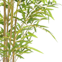 Albero di bambù artificiale Garvee da 4 piedi con tronco in legno e base in cemento per decorazioni interne ed esterne, verde, facile da mantenere