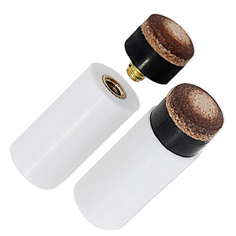 Garvee 10 punte per stecche da biliardo da 11-13 mm avvitabili in ottone, nere e bianche, pezzi di ricambio per giochi da biliardo