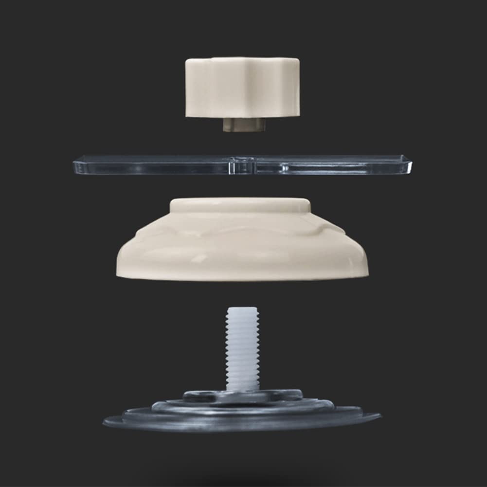 Garvee, grande piattaforma prendisole per tartarughe con 2 ventose per acquario, bianco