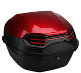 Garvee Heckbox per E-Scooter e Moto, Grande Capacità, Impermeabile, Robusto ABS+PP, Montaggio Facile, Compatibile con Vari Modelli, Uso Quotidiano - Rosso