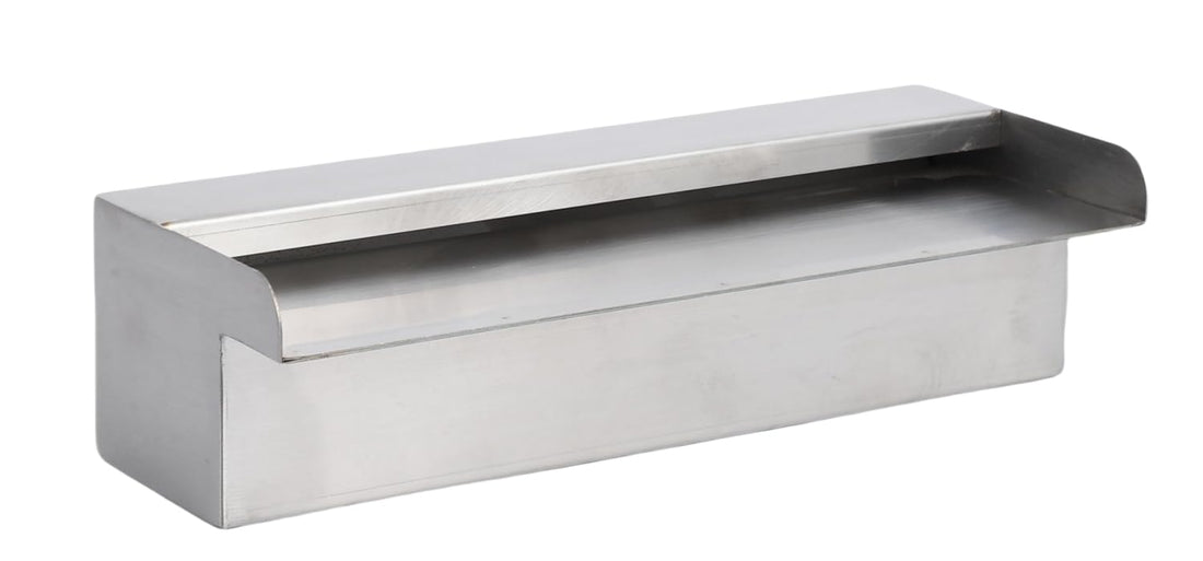 Fontana per piscina Garvee in acciaio inox con cascata, 45 x 11,4 x 8 cm, antiruggine, per giardino e piscina