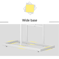 Scaffale per piante in metallo a 4 ripiani Garvee, scaffale angolare, resistente alla ruggine, bianco, per soggiorno e giardino, salvaspazio, facile da montare