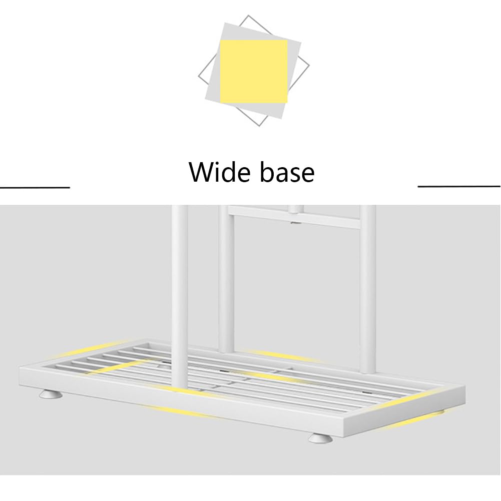 Supporto per piante Garvee a 4 ripiani, in metallo, antiruggine, piedini regolabili, per balcone, soggiorno, giardino, salvaspazio, nero