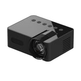 Garvee Beamer supporta il mini proiettore video portatile WiFi YT100 per telefoni cellulari, tablet, computer portatili, 10,1x7,8x4 cm, nero