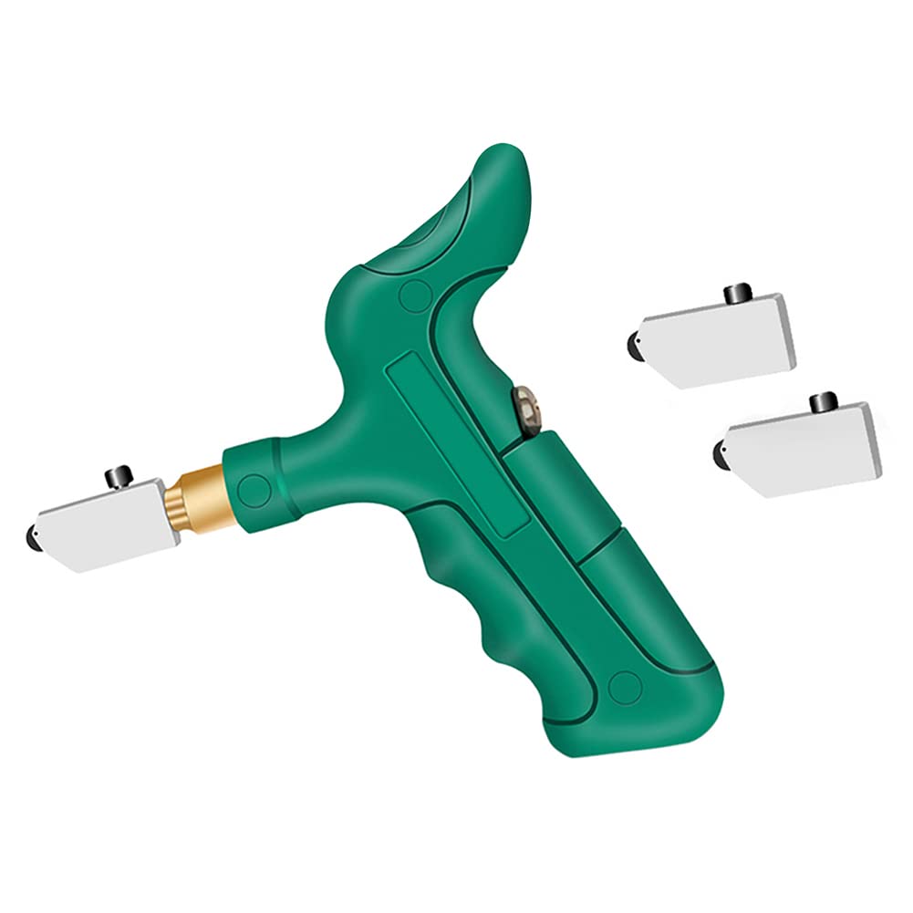 Taglierina Manuale Garvee Professionale per Vetro e Piastrelle - Ideale per Festa del Papà, Resistente con 2 Lame per Specchi e Ceramica