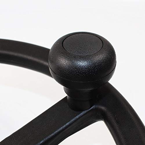 Pomello del volante Garvee da 8 mm, girevole, con impugnatura di potenza per carrelli elevatori e trattori, materiale ABS, superficie liscia, nero