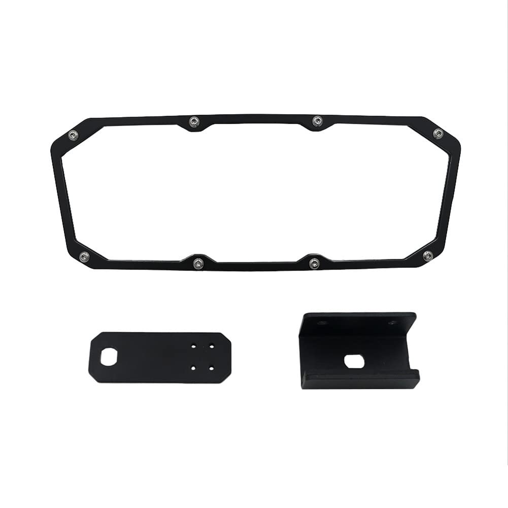 Specchietto retrovisore centrale convesso Garvee UTV compatibile con Polaris Ranger 500/570/900/1000 2017-2022, nero, specchio universale per yacht e barche