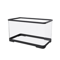 Garvee Acquario piccolo da 5 galloni per pesci rossi trasparente con copertura per casa e ufficio, acrilico altamente trasparente, pompa USB