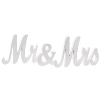 Garvee Segno Mr & Mrs Grande in Legno Premium per Tavolo Matrimonio, Decorazioni Nuziali, Dimensioni Grandi, Colore Naturale