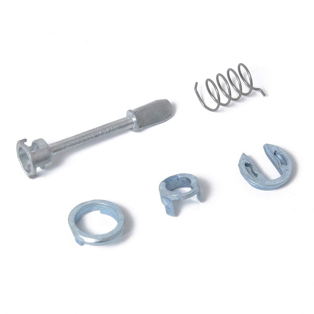 Garvee Kit Riparazione Serratura Porta Anteriore Sinistra e Destra per Seat Ibiza Cordoba, Metallo Resistente, Facile Installazione, Auto Ricambi, Uso Quotidiano, OE 6L3837167/168