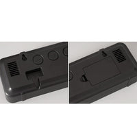 GARVEE Sveglia digitale da 23 cm con display a LED per temperatura e umidità, per casa e ufficio, alimentazione tramite USB, dimmerabile, grande