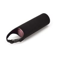 Garvee Borsa Termica Neoprene per Bottiglie 500ml - Antiscivolo, Impermeabile, Isolante Caldo/Freddo - Manico con Clip Nero Outdoor Fitness