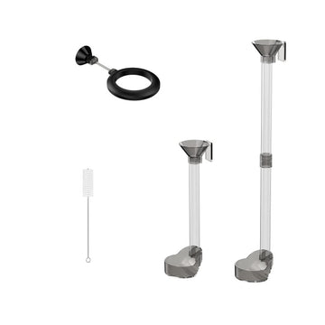 Set di ciotole per pesci e gamberetti Garvee, in cristallo, grande capacità, accessori per acquario, multiuso, trasparente