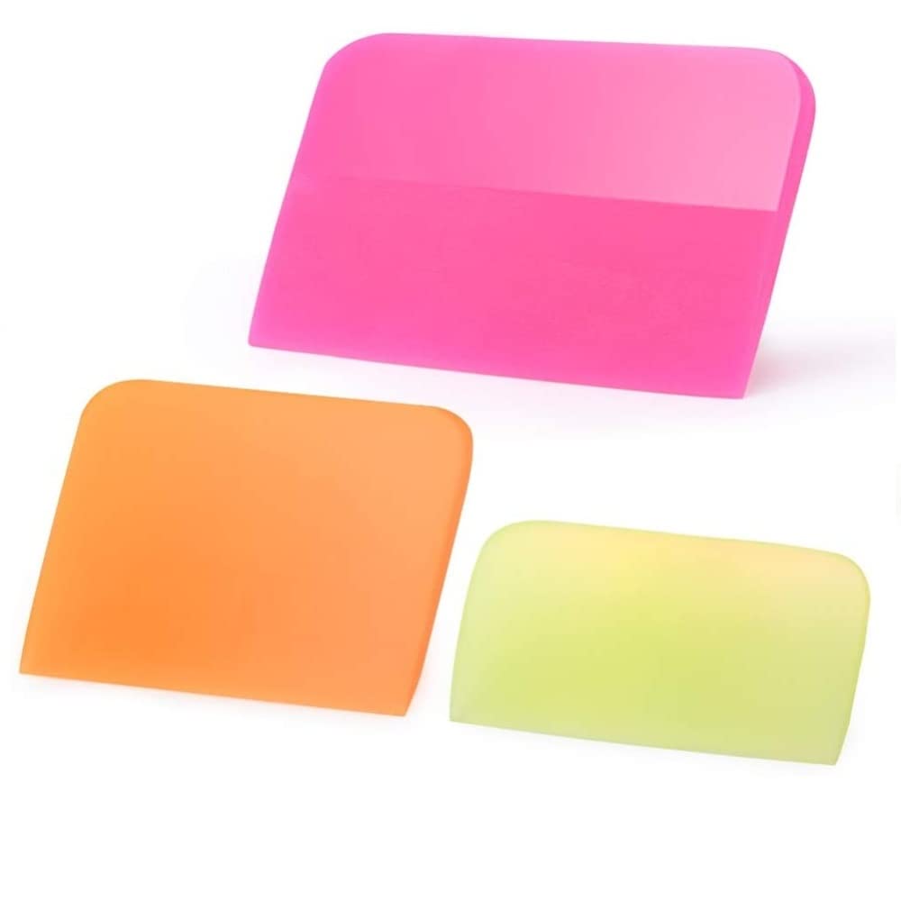 Garvee Set 3 Raschietti Anti-Graffio TPU Silicone Flessibile Protezione Vernice Pulizia Auto