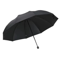 Ombrello Garvee Large Family Antivento Pieghevole Nero 130 cm contro Pioggia e Sole