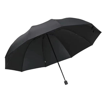 Ombrello Garvee Large Family Antivento Pieghevole Nero 130 cm contro Pioggia e Sole