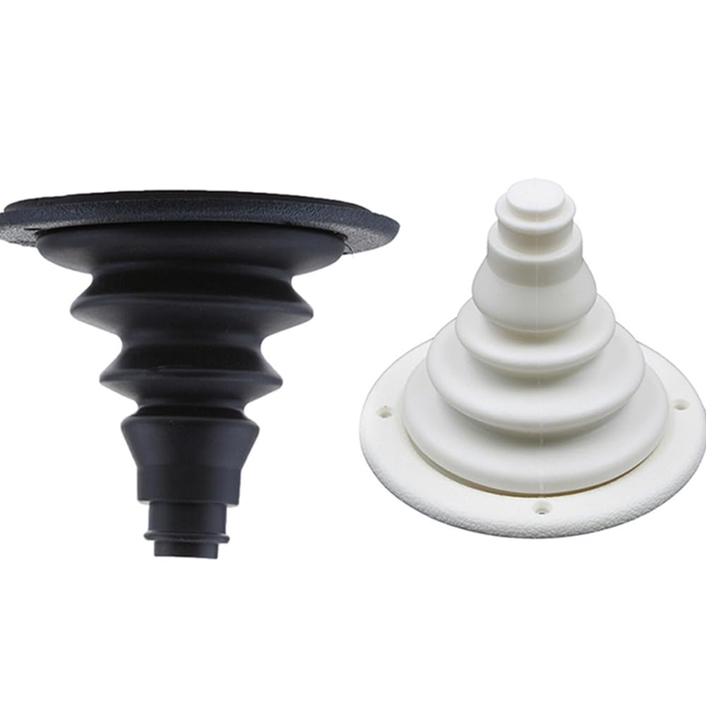 Garvee Gummi-Schutzmanschette Für Marine & Auto Kabel, Wasserdicht, Robust, 102x120mm, Schwarz, Für Boot & Yacht Nutzung