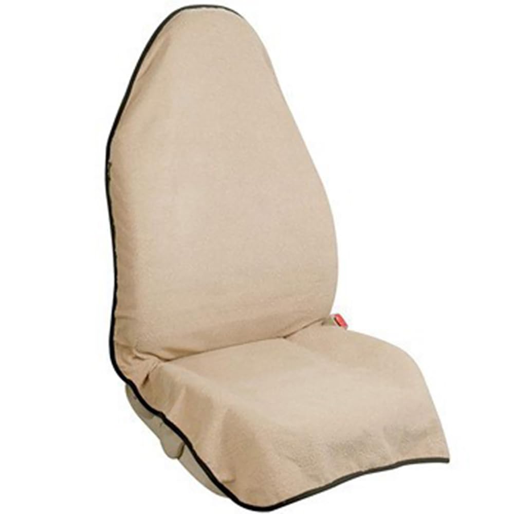 Garvee Copertura Universale Sedile Auto Anteriore Impermeabile Antiscivolo Microfibra Beige 75x142cm