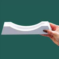 Cornice in vetro con motivo a clessidra galleggiante Garvee, design moderno per ufficio e casa.