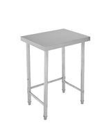 Tavolo da lavoro in acciaio inossidabile Garvee 45.72x60.96 cm, robusto tavolo mobile e fisso per cucina e officina, argento - argento