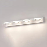 Garvee LED Specchio Luce Bagno 60cm 4 Luci Luce Calda Alluminio Argento