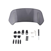 Estensione per parabrezza moto Garvee ABS regolabile con clip trasparente universale per scooter e bici