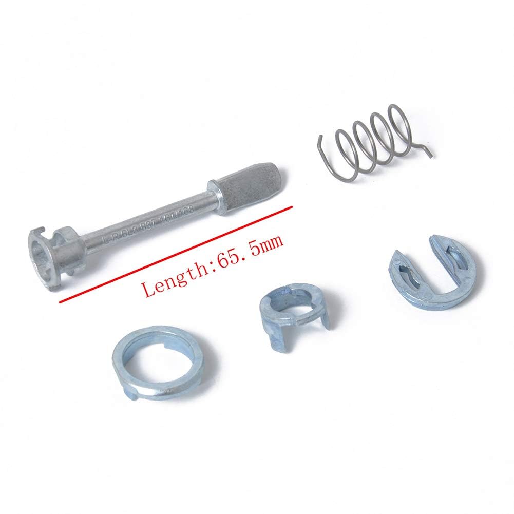 Garvee Kit Riparazione Serratura Porta Anteriore Sinistra e Destra per Seat Ibiza Cordoba, Metallo Resistente, Facile Installazione, Auto Ricambi, Uso Quotidiano, OE 6L3837167/168