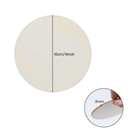 Garvee Set 50 Rondelle in Legno Grezzo 10cm, Spessore 3mm - Superficie Liscia, Legno Naturale per Bricolage, Incisione, Decorazioni, Artigianato